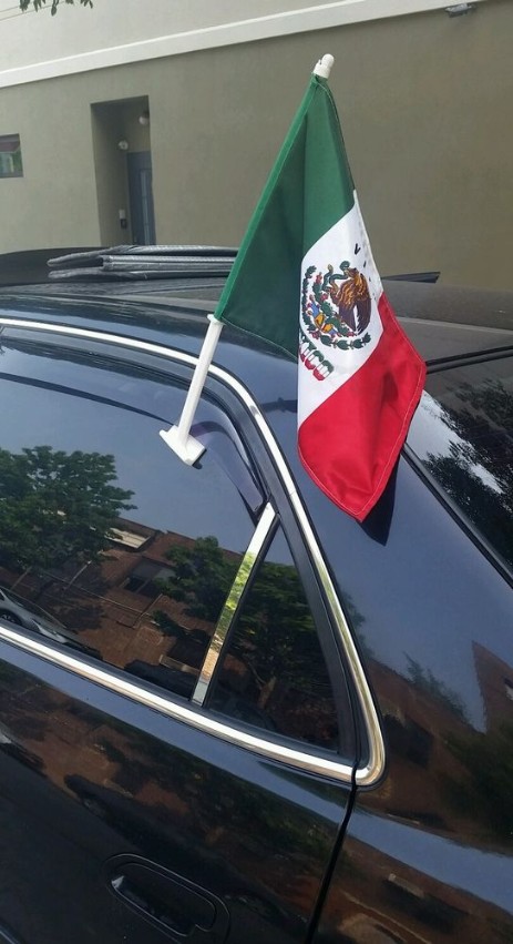 banderas de mexico para auto