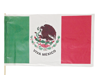 bandera de plastico banderas de plástico con soporte de madera